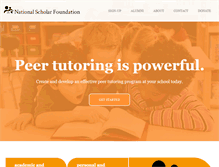 Tablet Screenshot of nationalscholarfoundation.org